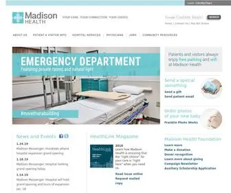 Madison-Health.com(Madison Health) Screenshot