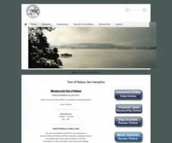 Madison-NH.org(Town of Madison) Screenshot