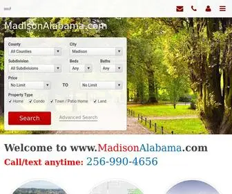 Madisonalabama.com(Madison Alabama's Customized Real Estate Search Website) Screenshot