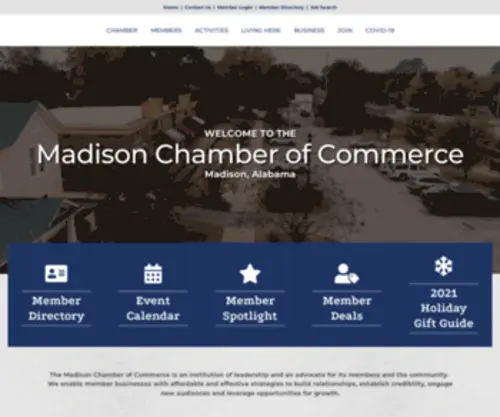 Madisonalchamber.com(Madison AL Chamber of Commerce) Screenshot