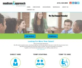 Madisonapproach.com(Full-service staffing) Screenshot