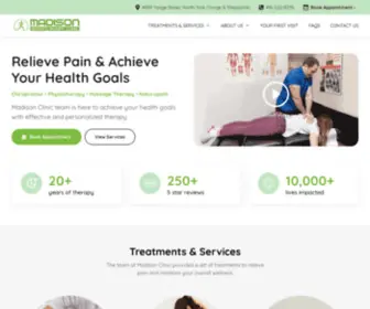 Madisonclinic.net(North York Physiotherapy) Screenshot
