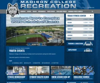 Madisoncollegerecreation.com(Madison College Recreation) Screenshot