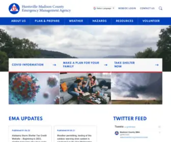 Madisoncountyema.com(Huntsville-Madison County Emergency Management Agency) Screenshot