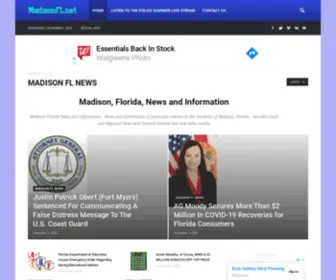 Madisonfl.net(Madison FL News Archives) Screenshot