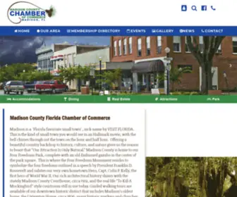 Madisonfl.org(Chamber of Commerce) Screenshot