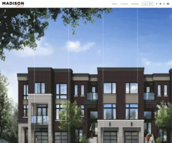 Madisonhomes.ca(Madison Group) Screenshot