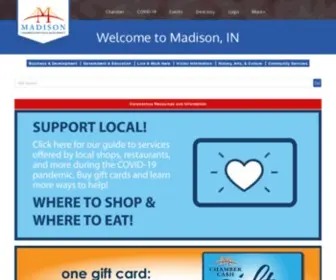 Madisonindiana.com(Madison, Indiana) Screenshot