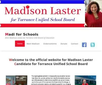 Madisonlaster.com(Elect Madison Laster for Torrance USD Board of Education) Screenshot