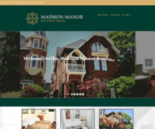 Madisonmanorboutiquehotel.com(Country Living in the Heart of the City) Screenshot