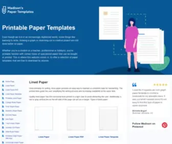 Madisonpaper.com(Madison's Paper Templates) Screenshot