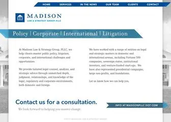 Madisonpllc.com(We are a boutique strategic counseling firm) Screenshot