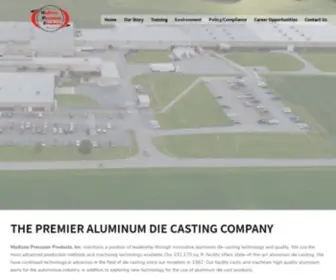 Madisonprecision.com(Aluminum Die Casting Company) Screenshot