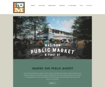 Madisonpublicmarket.org(Local Food) Screenshot