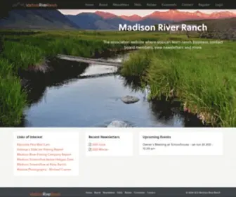 Madisonriverranch.org(Madison River Ranch) Screenshot