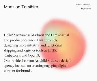 Madisontomihiro.com(Madison Tomihiro) Screenshot