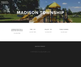 Madisontownship.org(Madison Township) Screenshot