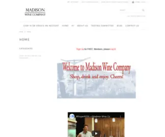 Madisonwine.com(Madison Wine Company) Screenshot