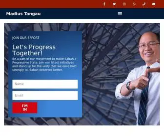 Madiustangau.com(Madius Tangau) Screenshot