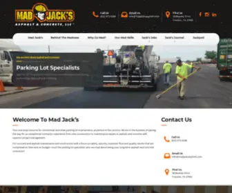 Madjacksasphalt.com(Mad Jack's Asphalt & Concrete) Screenshot