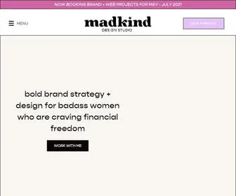 Madkinddesign.com(Bold brand) Screenshot