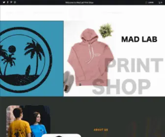 Madlabprintshop.com(Mad Lab Print Shop) Screenshot