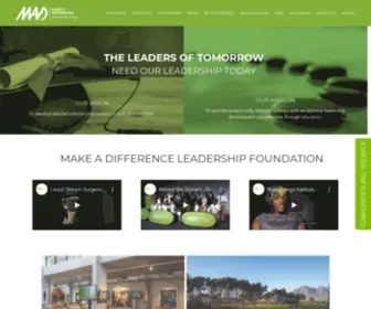 Madleadership.org(Make A Difference Leadership Foundation) Screenshot