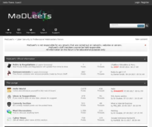 Madleets.com(MaDLeeTs Gateway) Screenshot