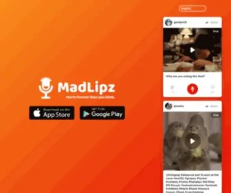 Madlipz.com(Instant Dubbing and Subbing) Screenshot