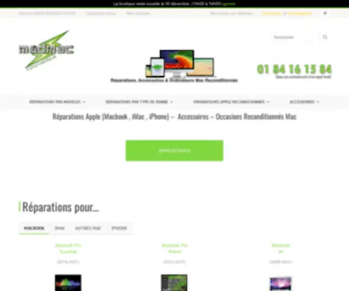 Madmac-Informatique.fr(Réparation Apple) Screenshot