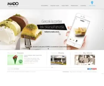 Mado.com.tr(MADO Dondurma Cafe Pasta Tatl) Screenshot