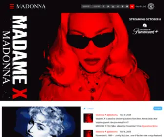 Madonna.at(Madonna's official) Screenshot