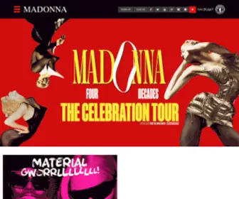 Madonna.com(Madonna's official) Screenshot