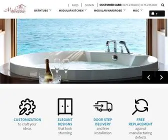 Madonnahomesolutions.com(Explore Premium Bathtubs and Kitchens in India) Screenshot