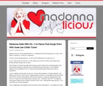 Madonnalicious.com(Madonna) Screenshot