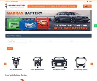 Madrasbattery.com(Madras Battery) Screenshot