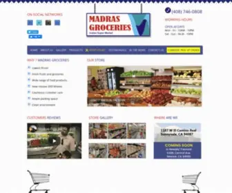 Madrasgroceries.com(Madras groceries) Screenshot