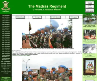 Madrasregiment.org(Madras) Screenshot