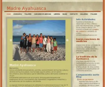 Madreayahuasca.com(Ayahuasca, talleres seminarios, medicina tradicional) Screenshot