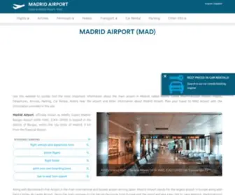 Madrid-Airport.com(Madrid Airport (MAD)) Screenshot