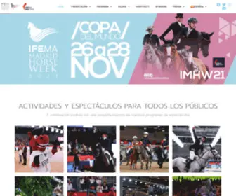 Madridhorseweek.com(IFEMA Madrid Horse Week) Screenshot