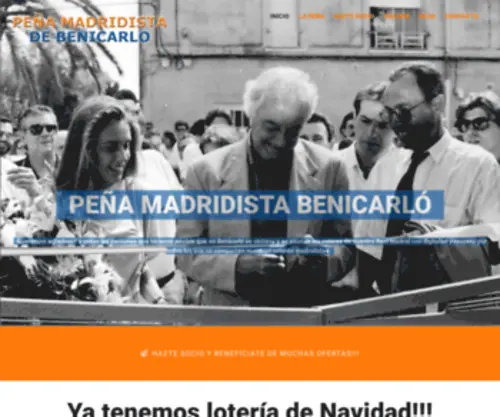 Madridistasdebenicarlo.com(Peña Madridista Benicarló) Screenshot