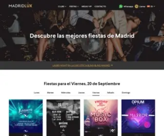 Madridlux.com(Listas Vip Discotecas Madrid) Screenshot