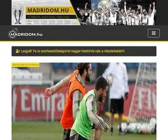 Madridom.hu(Minden ami Real Madrid) Screenshot