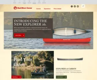 Madrivercanoe.com(Mad River Canoe) Screenshot