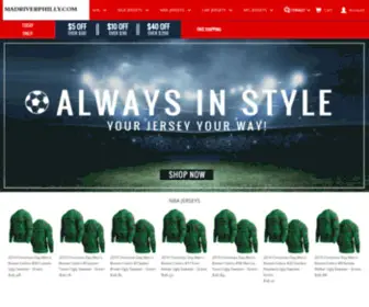 Madriverphilly.com(Frames for jerseys) Screenshot