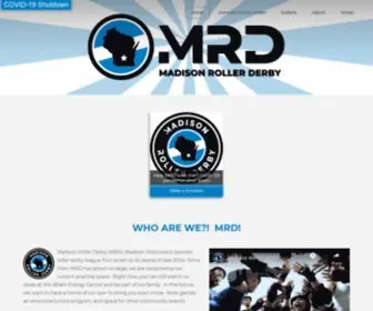 Madrollindolls.com(Madison Roller Derby) Screenshot