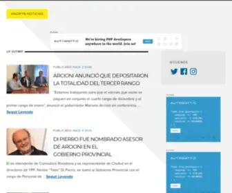 Madrynoticias.com(Noticias de Madryn y Chubut) Screenshot