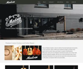 Madsenguitars.com(Custom Guitar Luthier Neenah) Screenshot