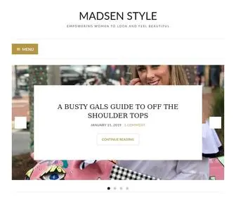 Madsenstyle.com(Empowering Women to Look and Feel Beautiful) Screenshot
